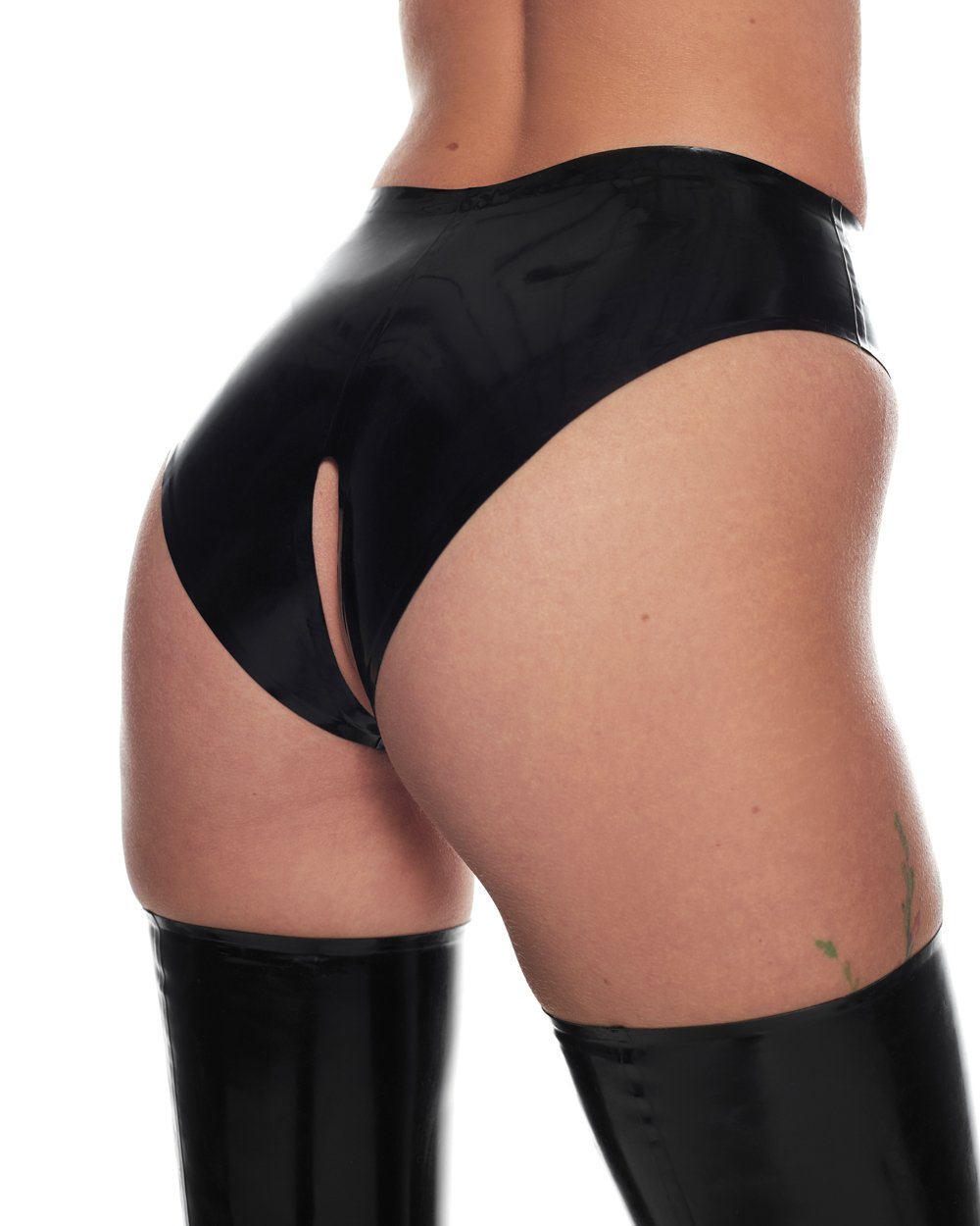 Crotchless Panties Black